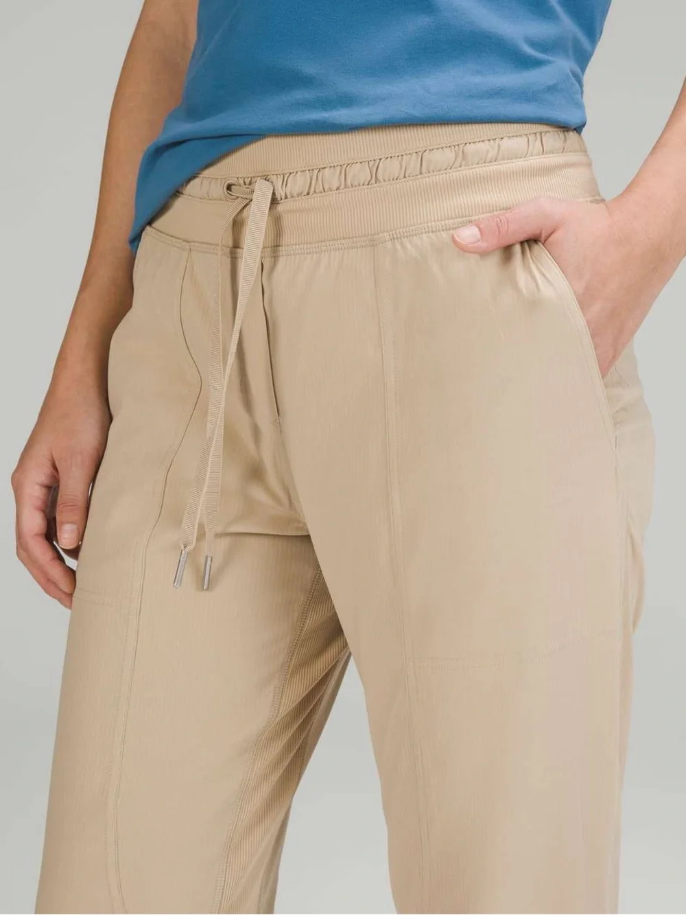 Lululemon Dance Studio Mid-Rise Lined Cropped Pants Trench Tan Size 12